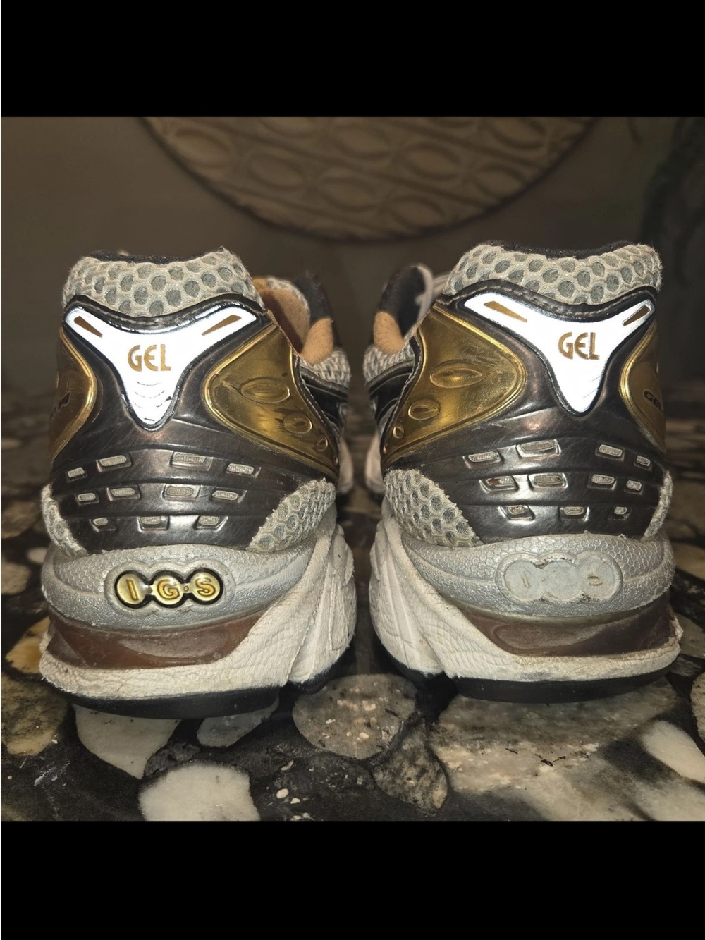ASICS Gel-Kayano 14 Men's Running Shoes Silver White Gold Sneaker Size 10 - Picture 4 of 11